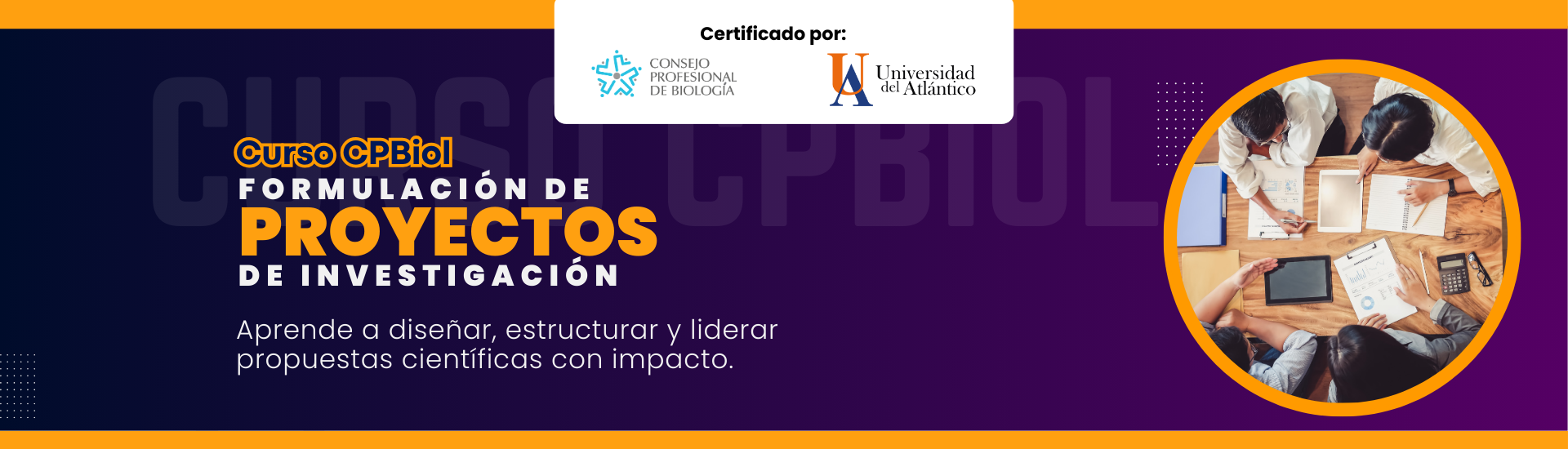 Curso CPBIOL formulación de proyectos investigacion